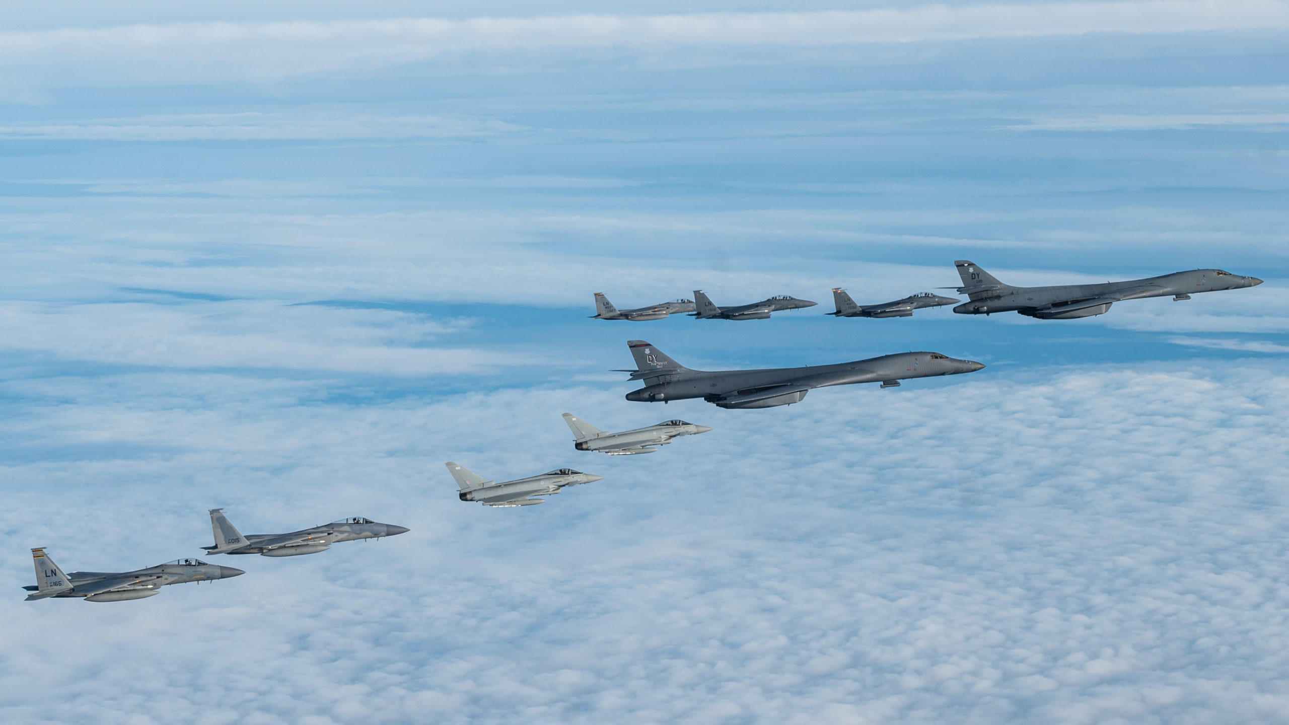 Minot B-52s Fly Bomber Task Force Mission With UK Over North Sea