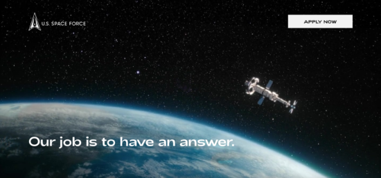 space force website