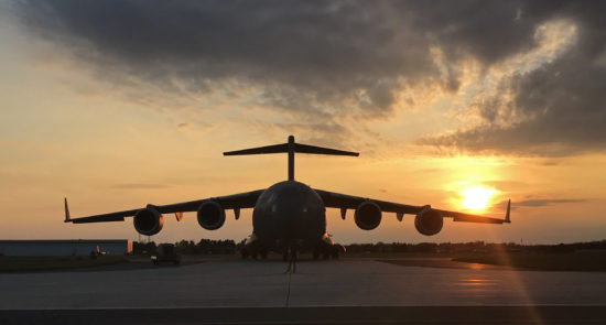 C-17 at Sunset