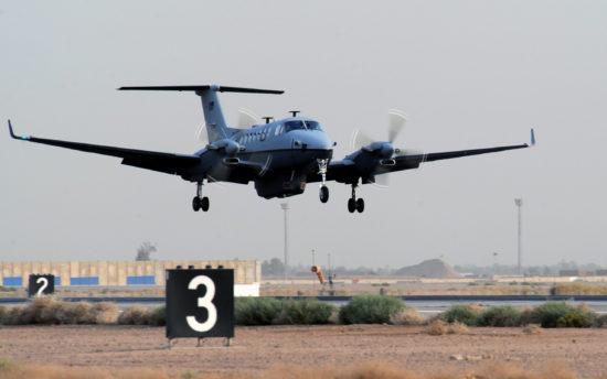 MC-12 flies first combat mission