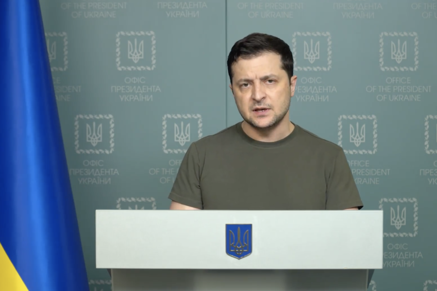 Ukrainian President Volodymyr Zelensky