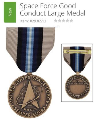 space force good conduct medal