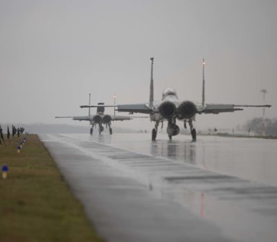 Eagles Arrive in Poland