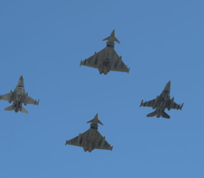 US joins NATO flyover celebrating UK certification