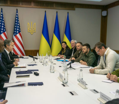 Secretary of Defense and Secretary of State visit Ukrainian President
