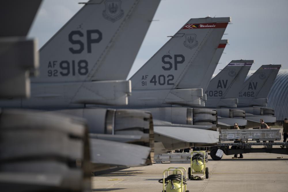 F-16s From Aviano and Spangdahlem Swap Places in Romania to Support NATO