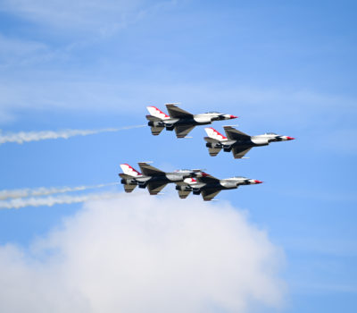 Thunderbirds flyover