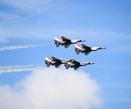 Thunderbirds flyover