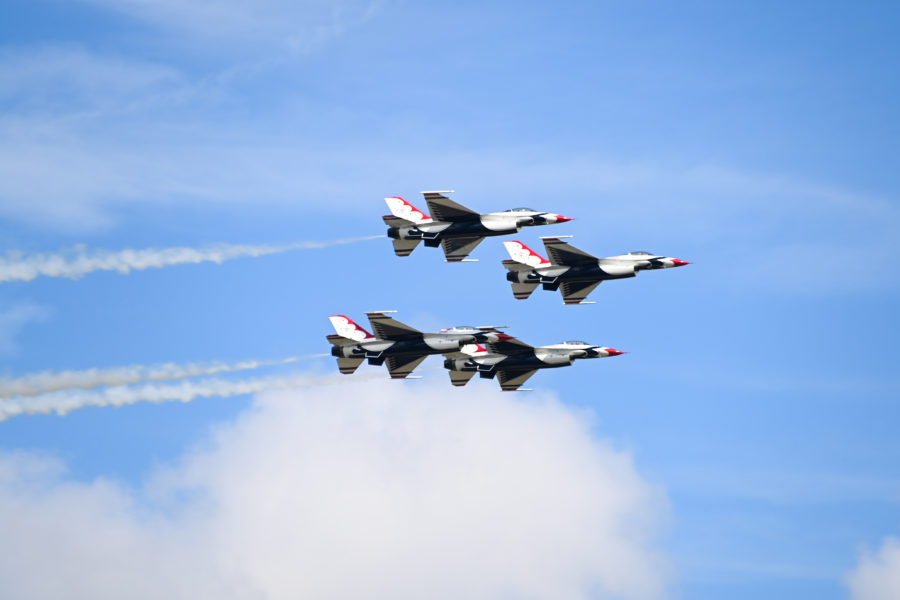 Thunderbirds flyover