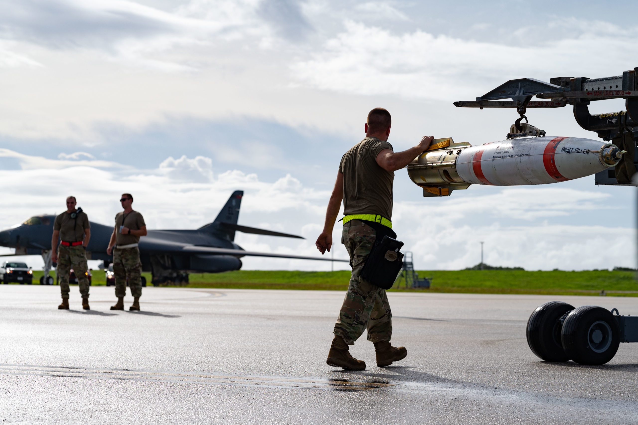 B-1s Carry Naval Mines for Bomber Task Force Mission