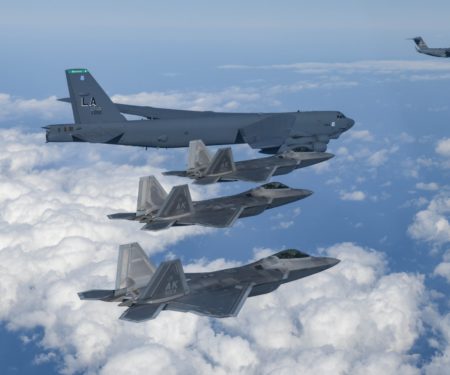 f-22s south korea north korea