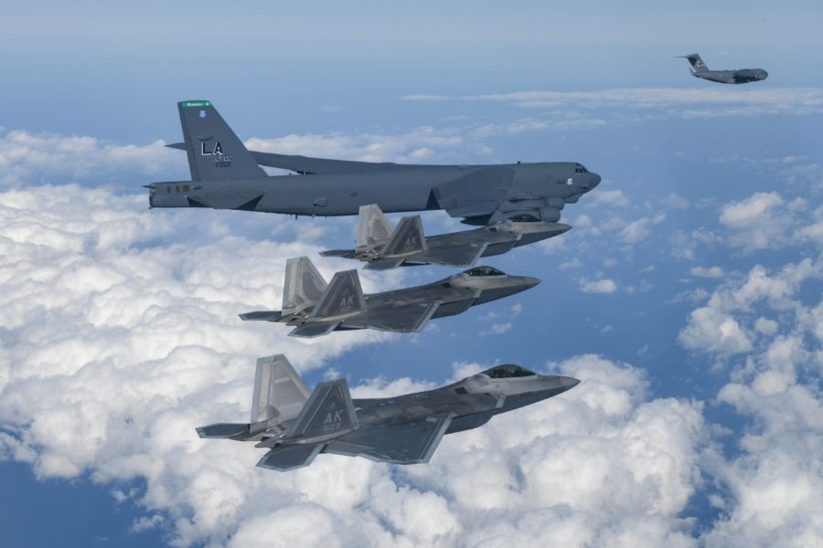 f-22s south korea north korea