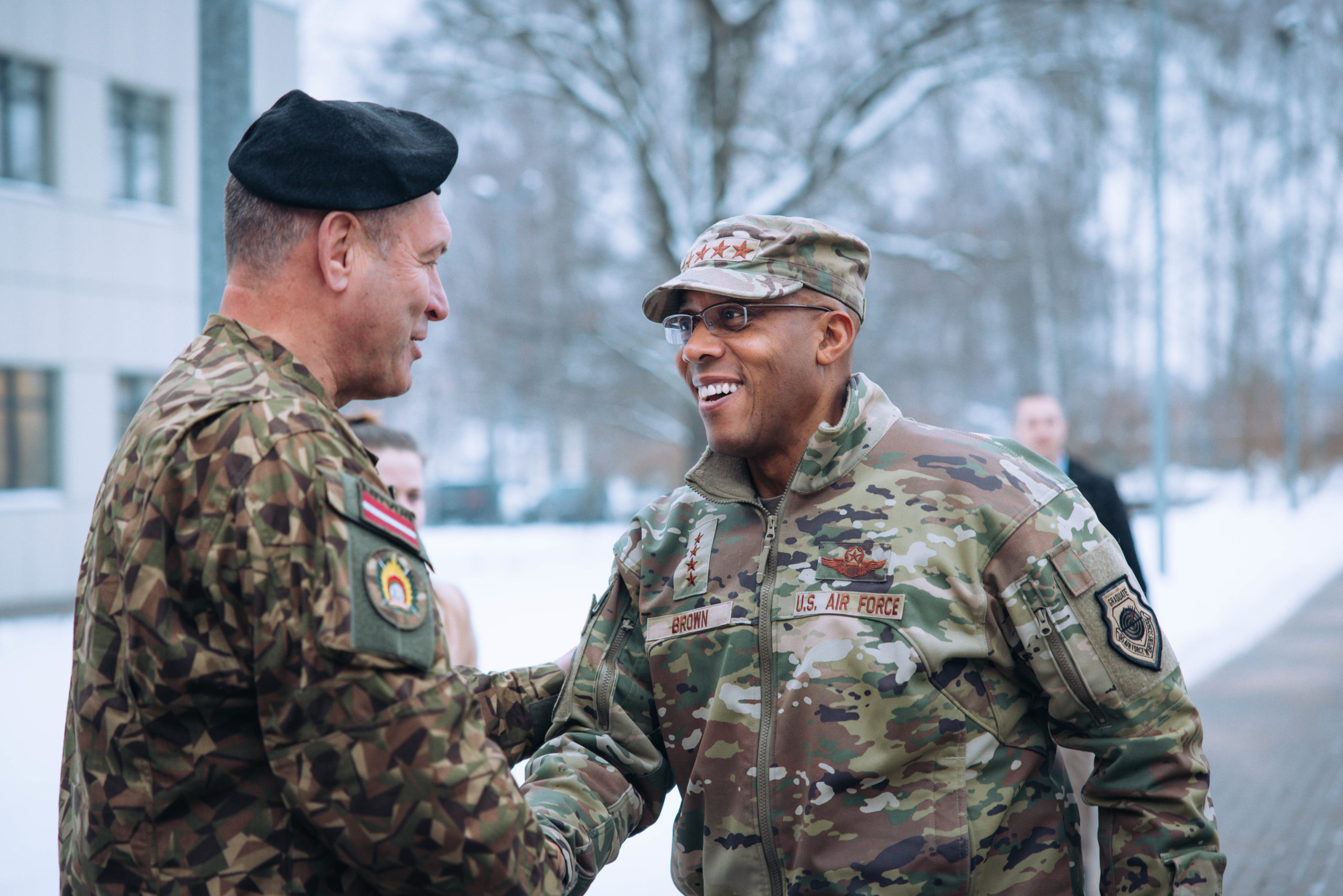 Brown Visits Baltics with Focus on Air Policing Mission