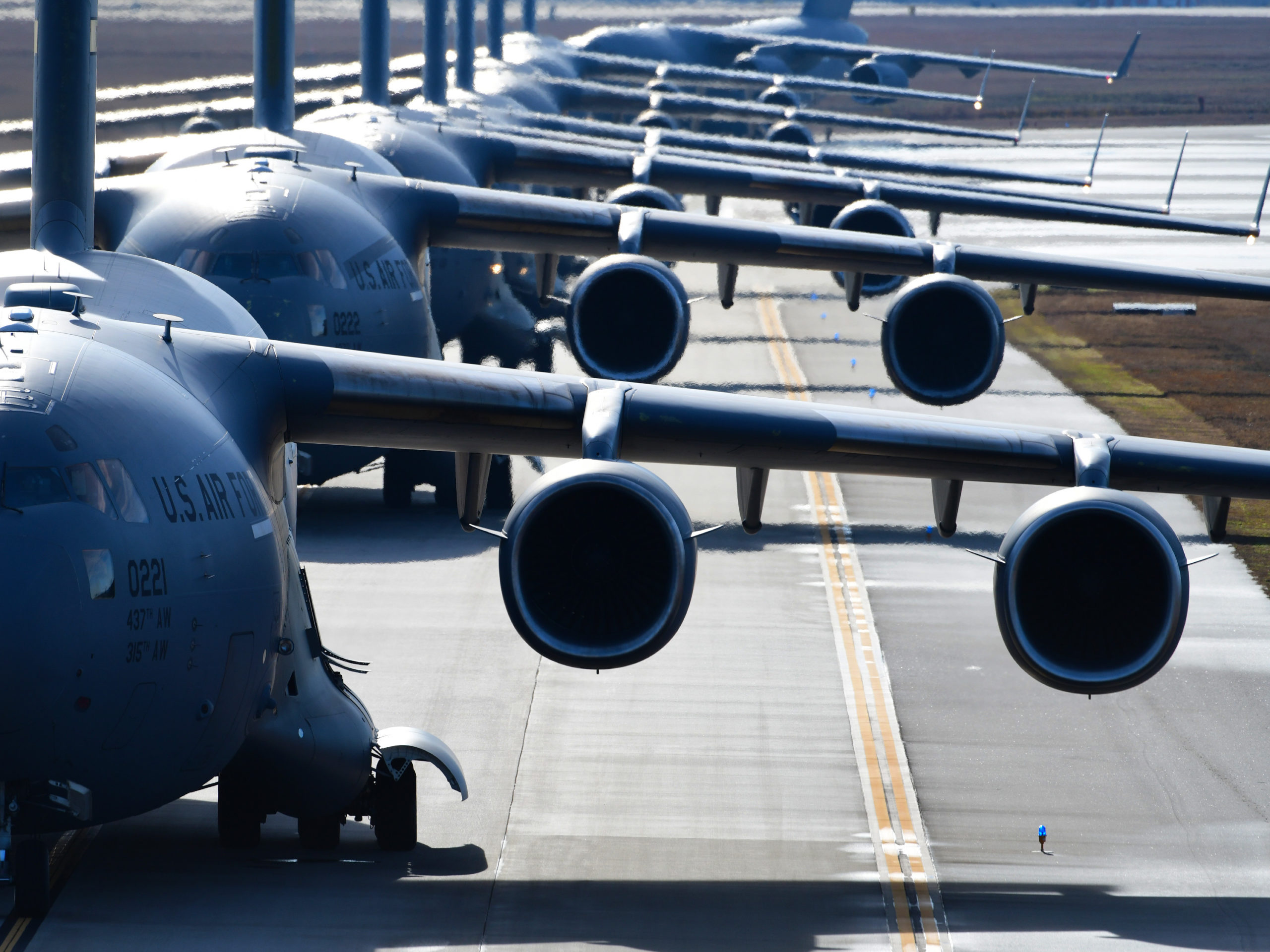 PHOTOS: Air Force’s Largest-Ever Launch of C-17s from Single Base
