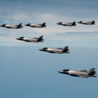 U.S. And Korean Air Force F-35As during a recent exercise on the Korean peninsula. The GAO says it's hard to judge why the F-35 Block 4 upgrade's cost is going up.