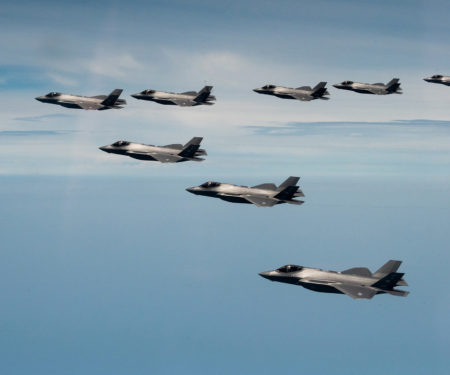U.S. And Korean Air Force F-35As during a recent exercise on the Korean peninsula. The GAO says it's hard to judge why the F-35 Block 4 upgrade's cost is going up.
