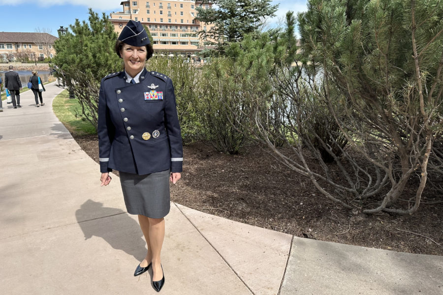 space force dress blues