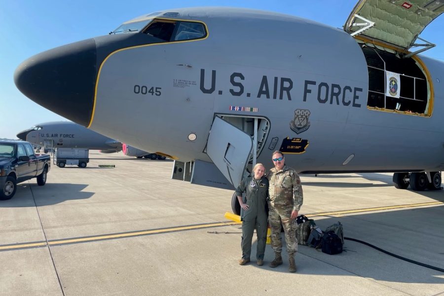 38-Year KC-135 Crew Chief Marshals His Daughter's First Takeoff