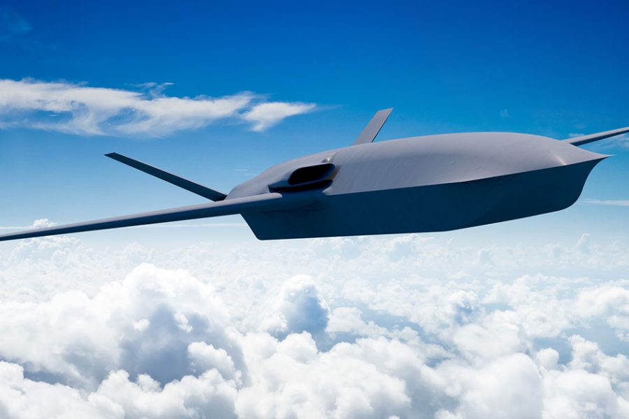 An aIr-to-air version of General Atomics "Gambit" family of Collaborative Combat Aircraft that wrap a mission planform around a common core of engine and avionics.