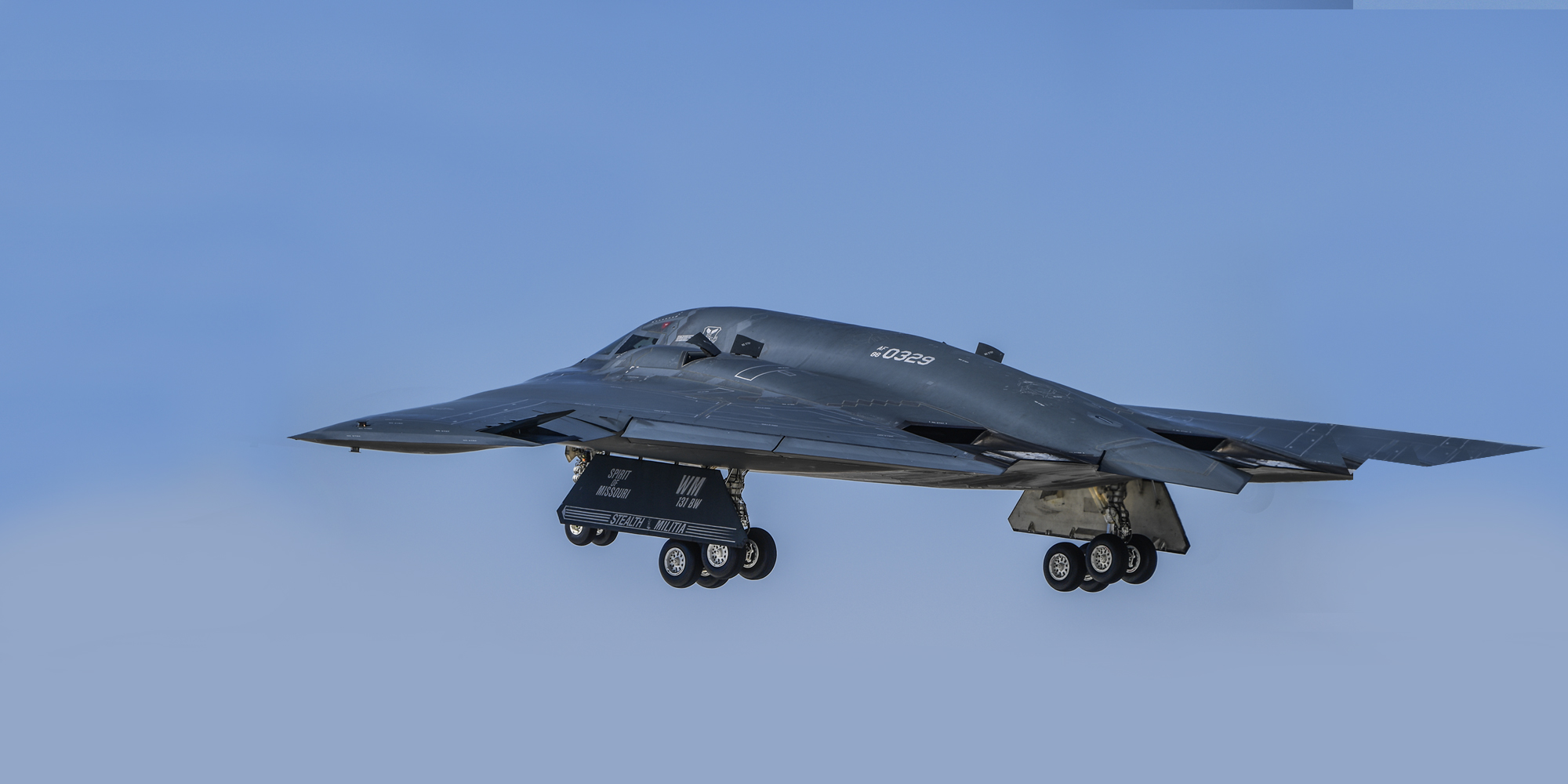 USAF B-2s Fly with British F-35s Over the North Sea