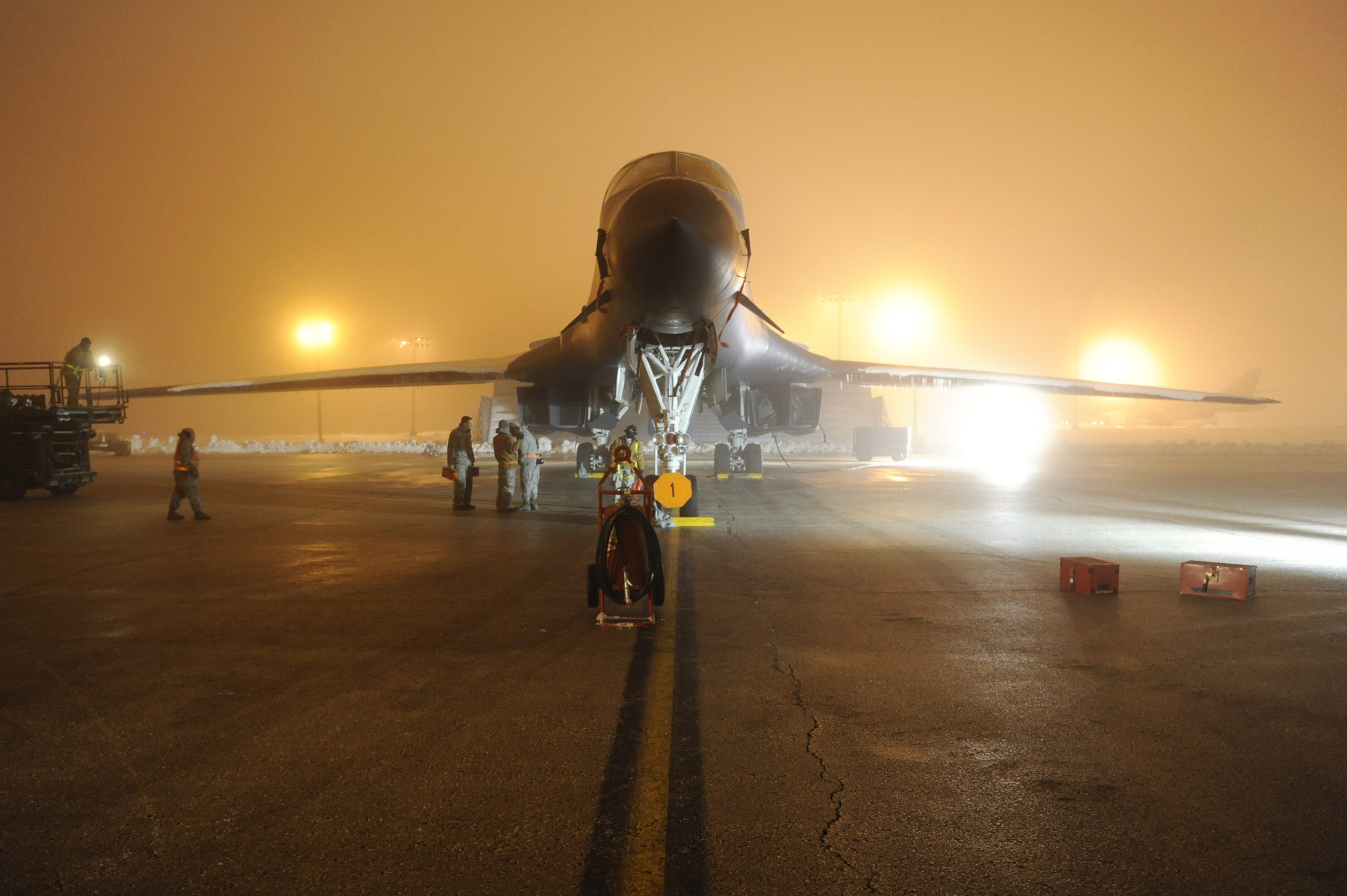 B-1 Crash Site Yet to Be Cleared, Keeping Flight Ops on Pause at Ellsworth