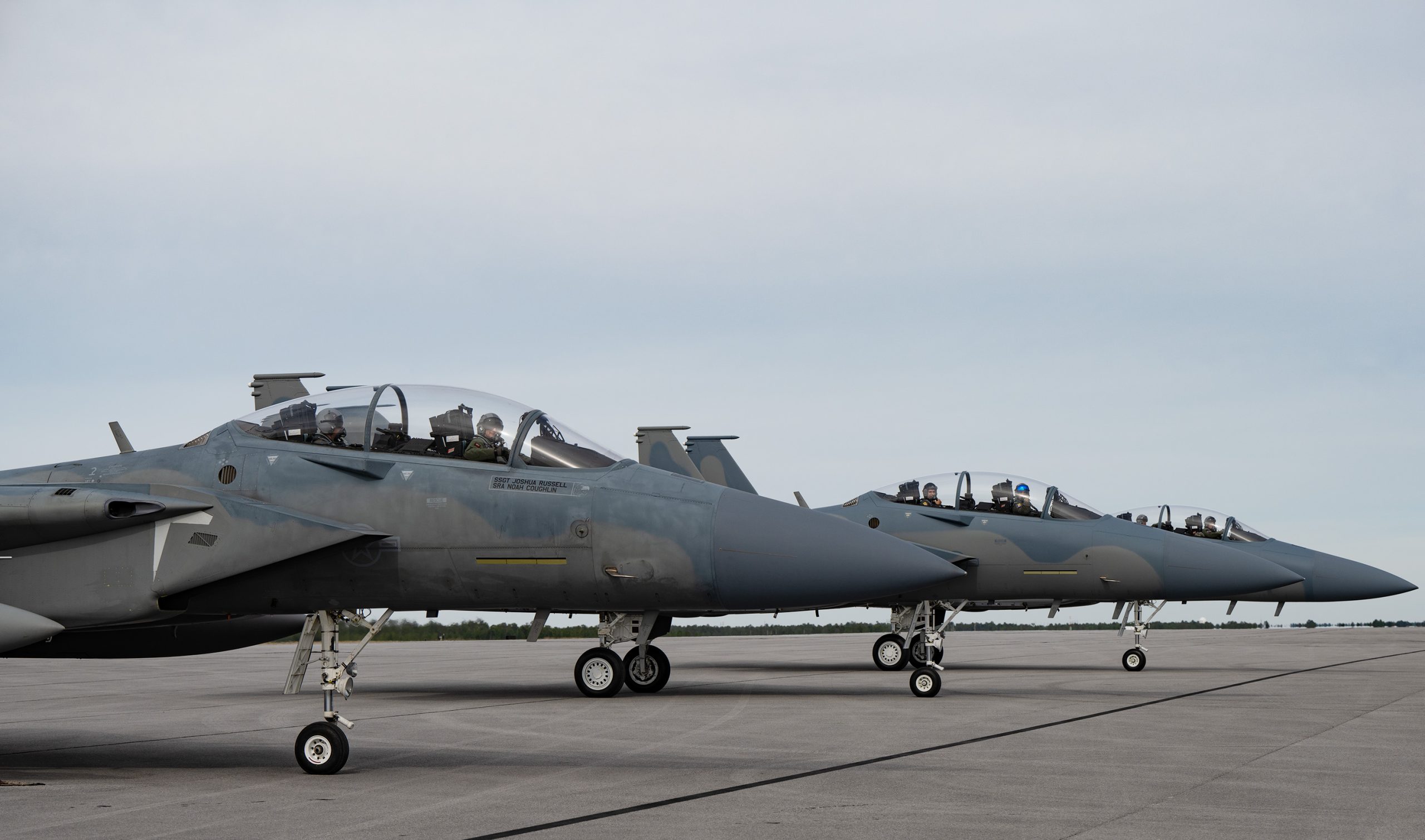New F-15EX Fighters—Nos. 3 and 4—Arrive at Eglin for Testing