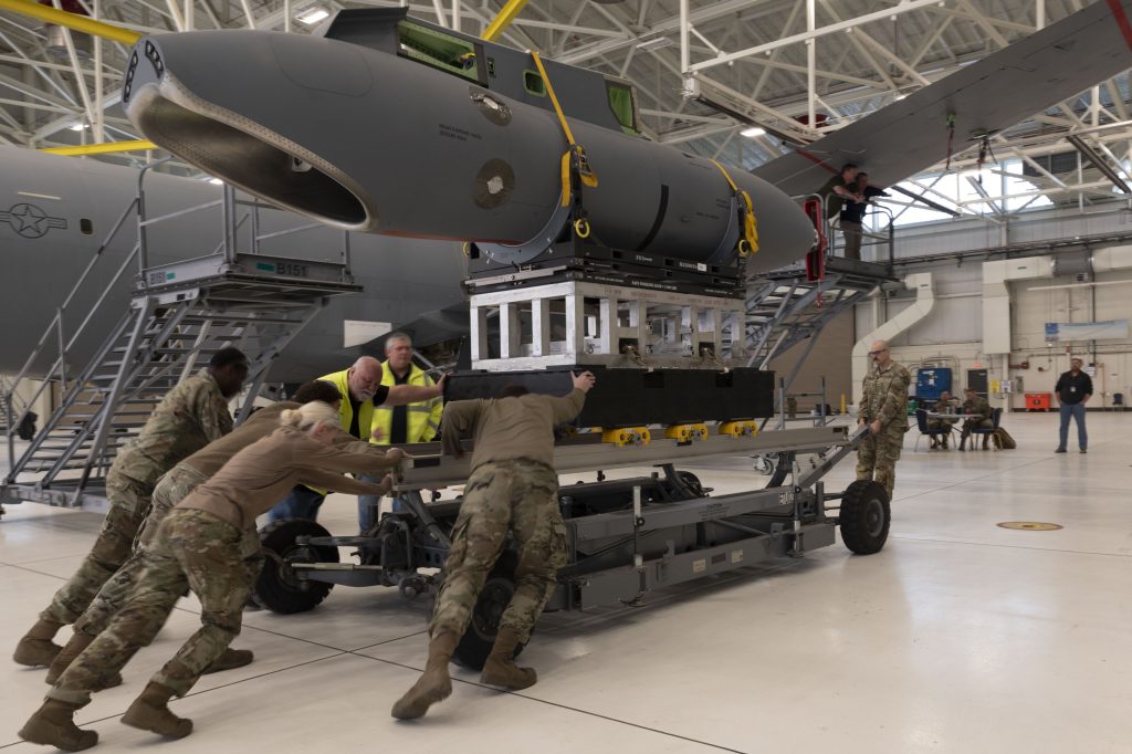 KC-46 at McConnell Starts Testing Wing Pods