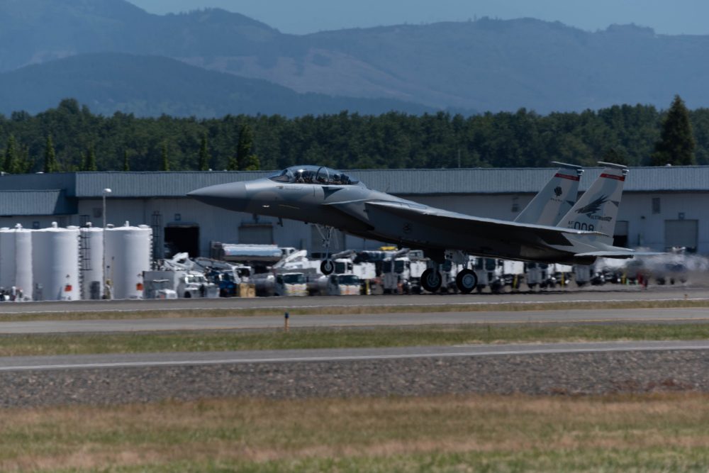 Portland Ang Logo First Operational F-15EX Arrives in Oregon; Milestone for Air Guard