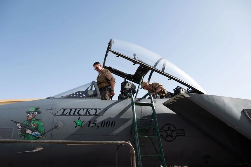 LUCKY Strike: The F-15E That Downed a Helo With a Bomb Just Hit 15,000 Flight Hours