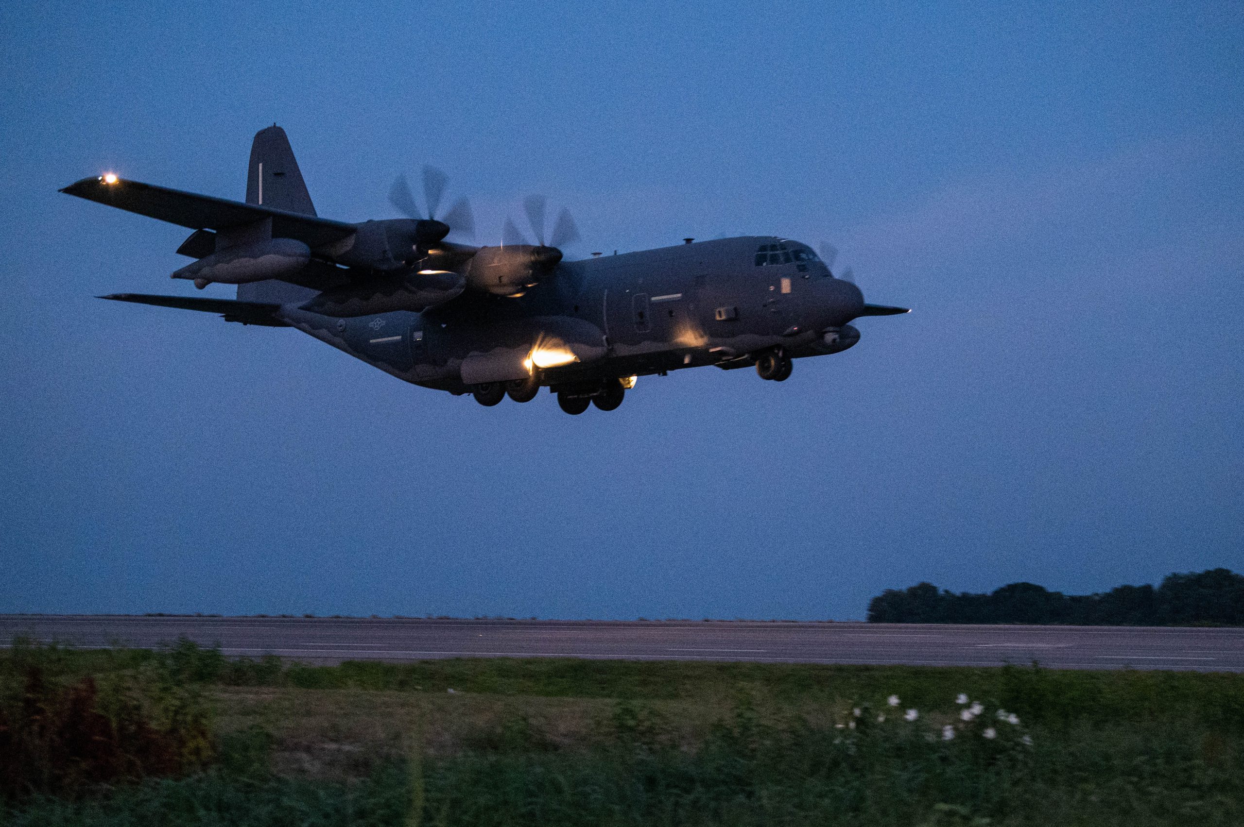 AFSOC Turns Rural Highway into Runway for Historic AC-130J Touchdown