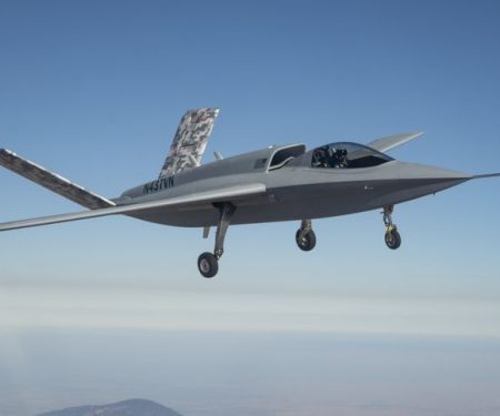 Northrop's Model 437 "Vanguard" makes its first flight on August 29, 2024, flying out of the company's Palmdale, Calif. facilities.