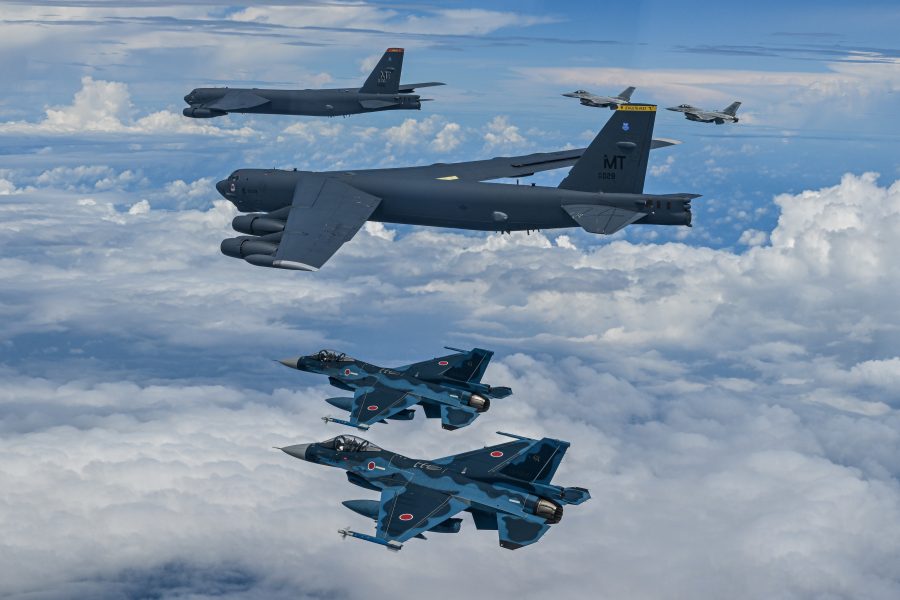 B-52s Escorted by Korean and Japanese Fighters as Defense Chiefs Meet
