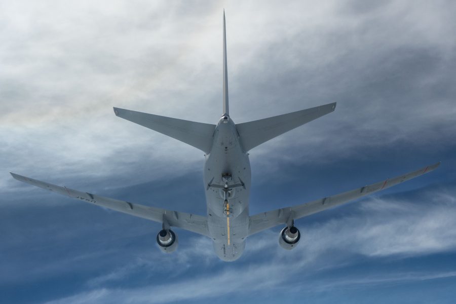 KC-46’s Refueling Boom Damaged While Refueling F-22s