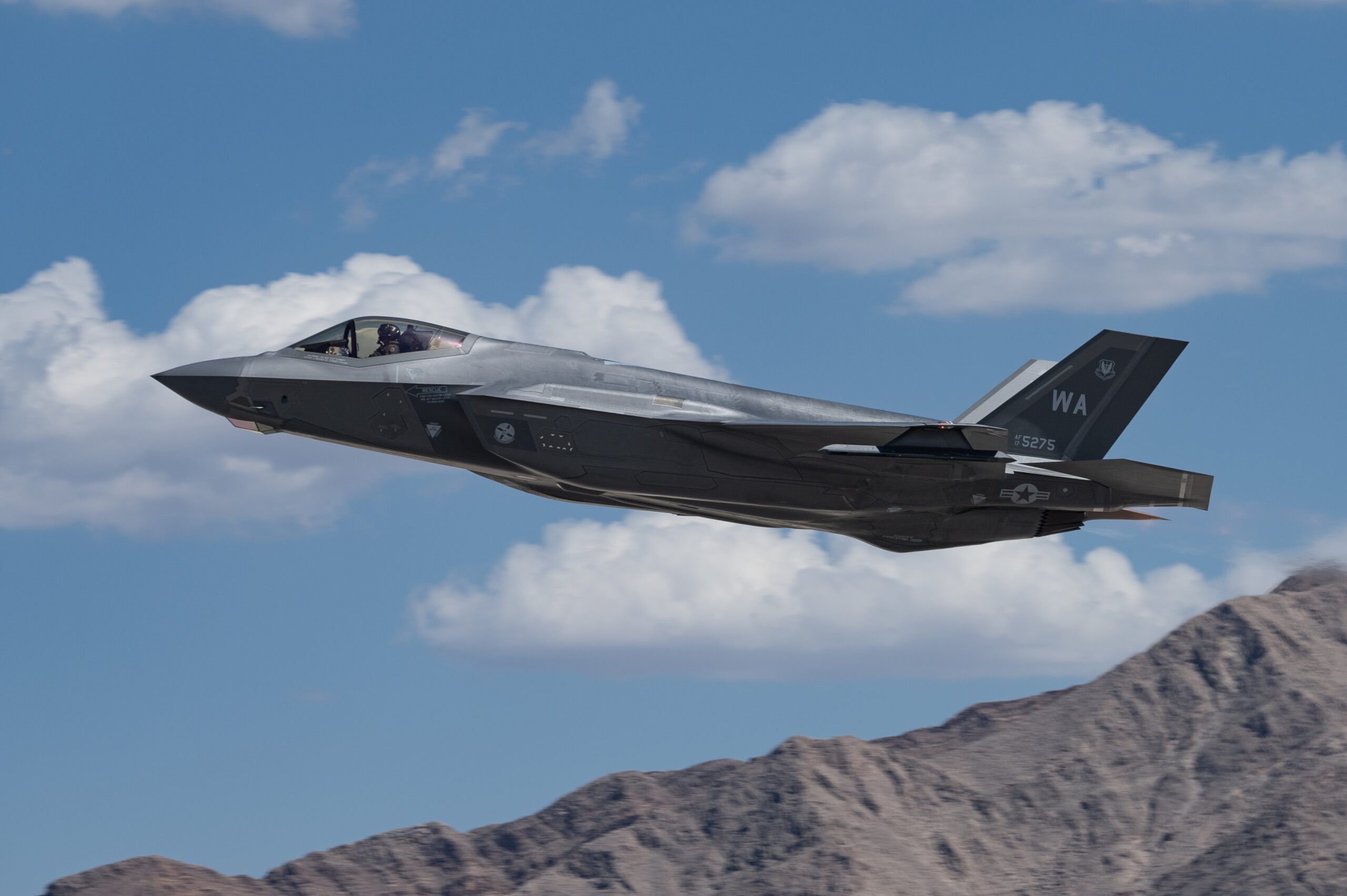 F-35 from Nellis Air Force Base Crashes in Nevada