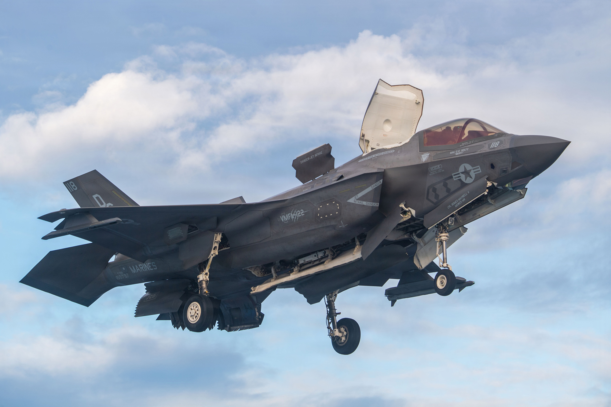Marine Corps F-35B in flight