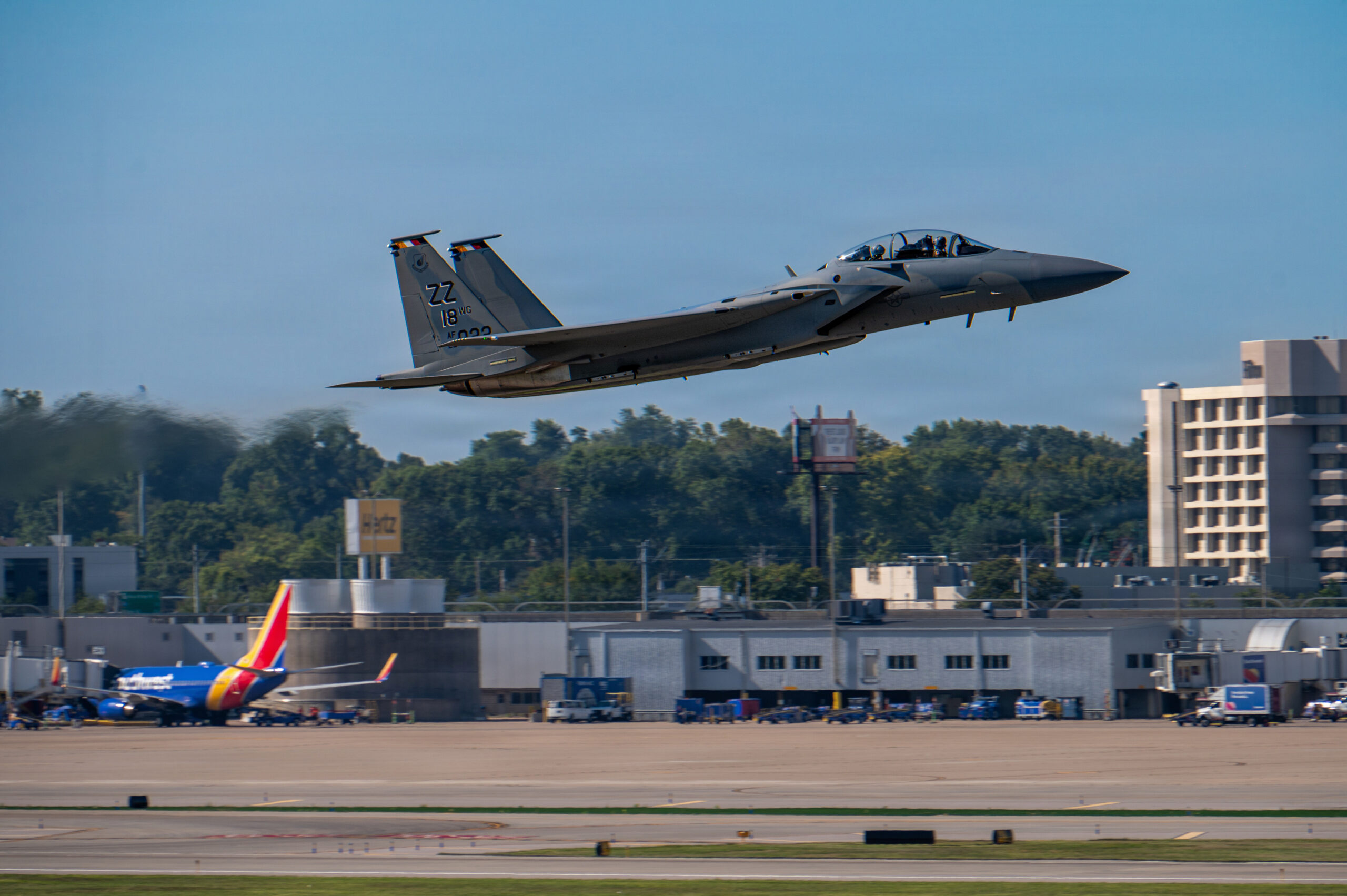 First Overseas-Bound F-15EX Departs Boeing, Heading to Oregon First